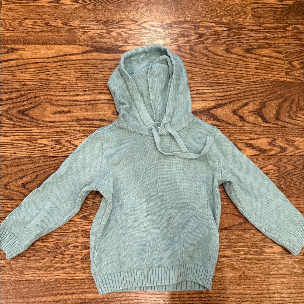 Kids Green cotton Hoodie Sweater